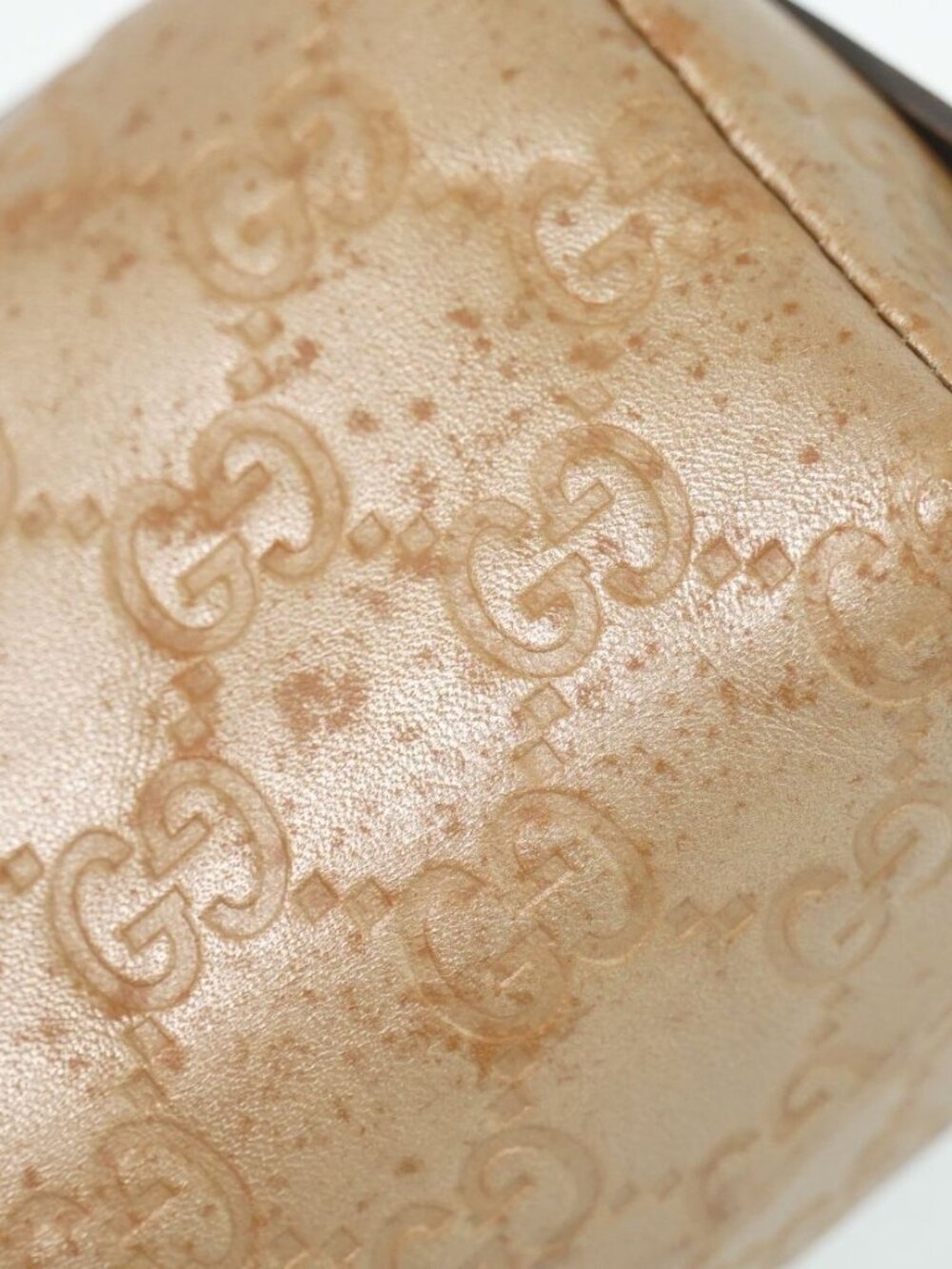 Gucci Guccissima Leather Pouch Case Pink Beige - Picture 7 of 9